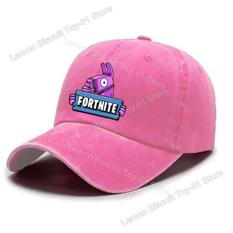Fortnites Series Adult Baseball Cap Adjustable Hot Men Women Hat Washed Denim Retro Sun Visor Outdoor Sport Accessories Gifts
