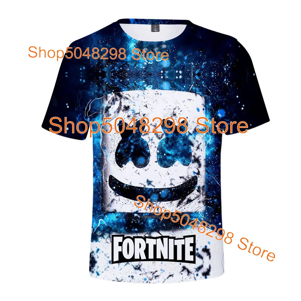 Bushranger Fortnite T Shirt for Kids 3D Print Banana Peely T-shirt Men Women's Tee Battle Royale Game Summer Tops Birthday Gifts
