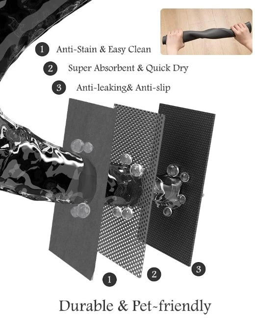 VIKAMA diatom mud pet dining area cat and dog placemat, water-absorbing, anti-slip feeding, splash-proof pad, pet supplies