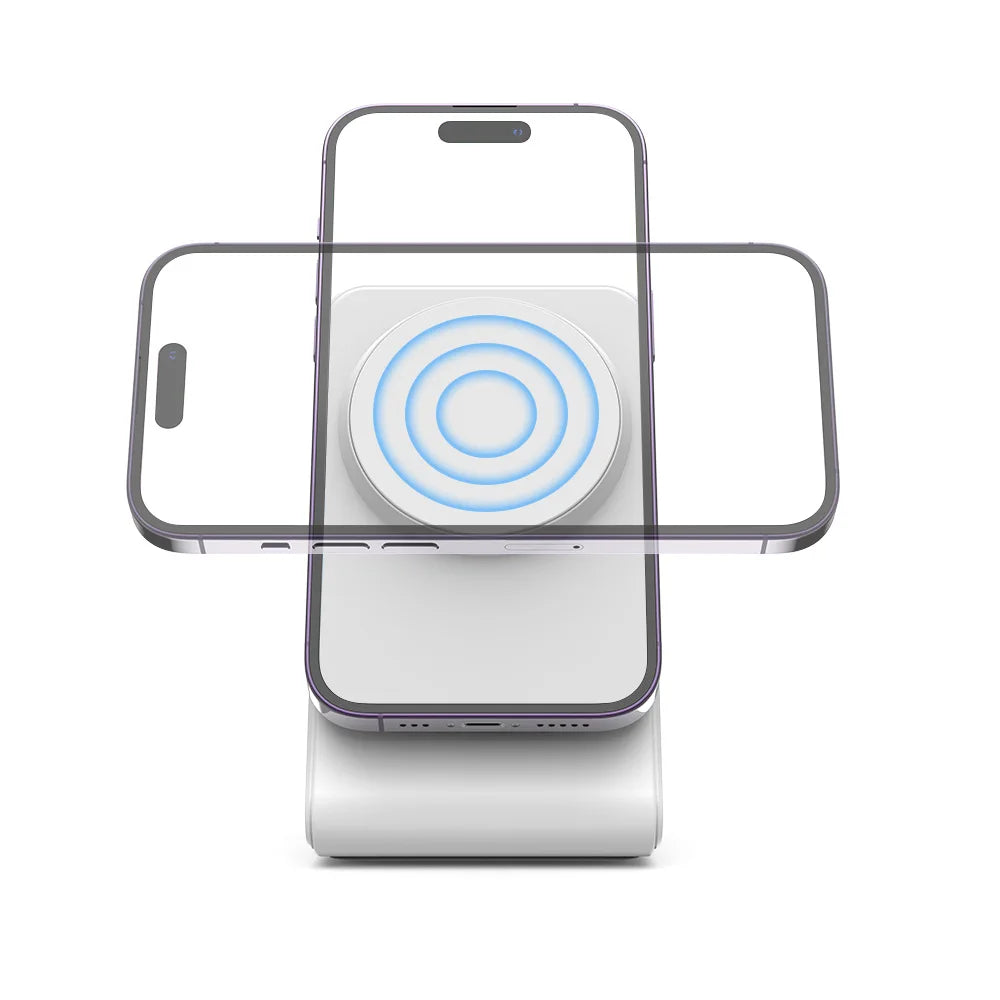 Wireless Charger for MagSafe,Minimalism Magnetic Dock Stand 15W Fast Charging for iPhone 16 15 14 13 12 Pro Max Mini Plus