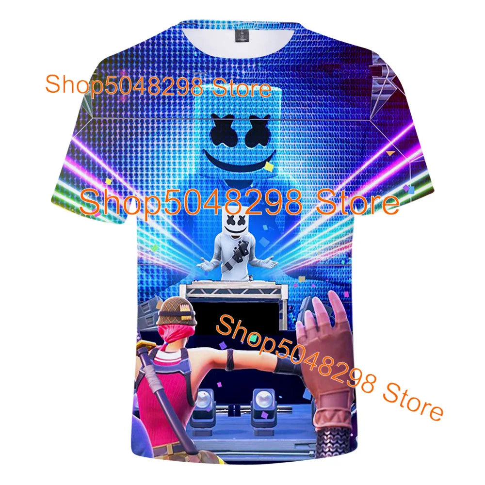 Bushranger Fortnite T Shirt for Kids 3D Print Banana Peely T-shirt Men Women's Tee Battle Royale Game Summer Tops Birthday Gifts