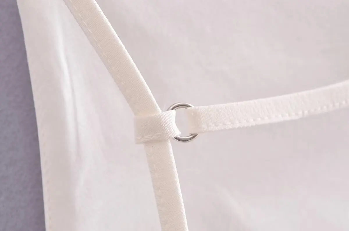 HXAO Women Top 2024 Lace Up Backless Camisole Top Women Cheap clothes Sexy Fashion Tanks & Camis Crop top Women White Black top