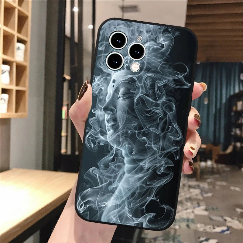 Buddha Phone Case For iPhone 16 15 13 14  Pro Max 16 14 13 Pro 15 Plus 16E Silicone Cover