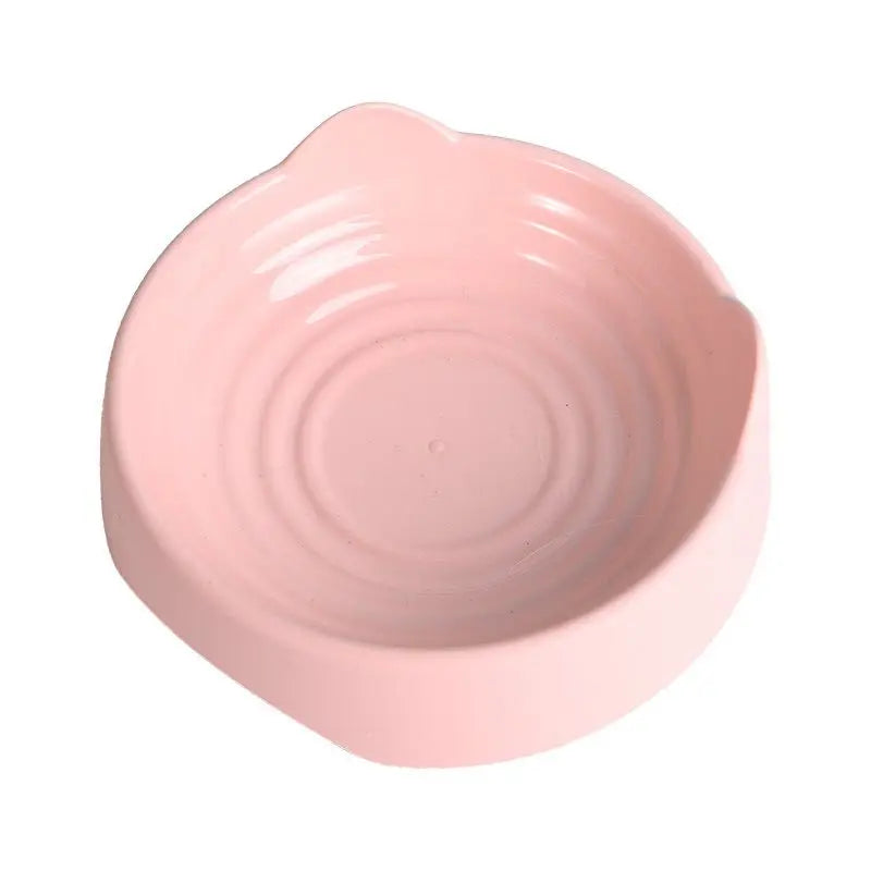1-2Pcs Pet Dog Cat Food Bowl Cat Water Feeding Bowl Durable Plastic Standing Ear Threaded Pet Bowl Feeder Pets Accessories