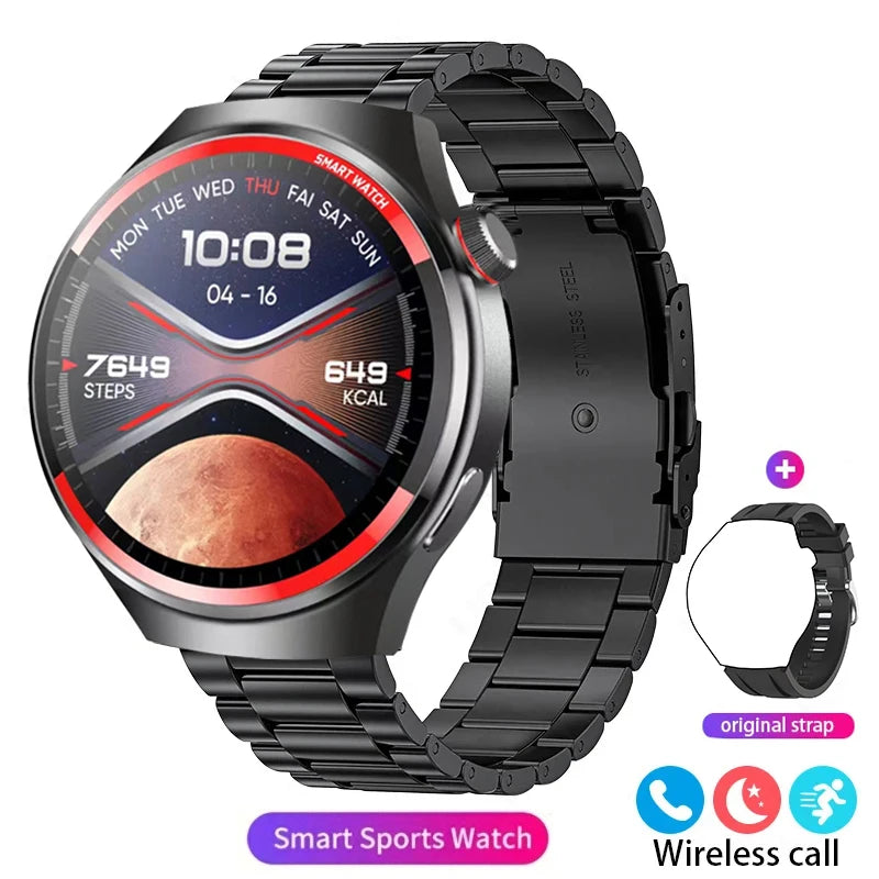2024 AMOLED 1.43-inch Large Screen Dual-Mode Bluetooth Calling Smart Watch Sports  Health Monitoring Voice Assistant Smartwatch