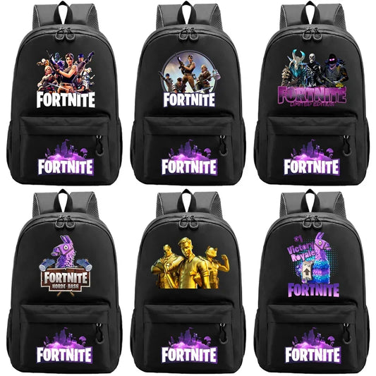 Fortnites Backpack Cartoon Anime Boys Girls Knapsack Teenager Printed School Bag Student Book Bag Rucksack Cute Birthday Gifts