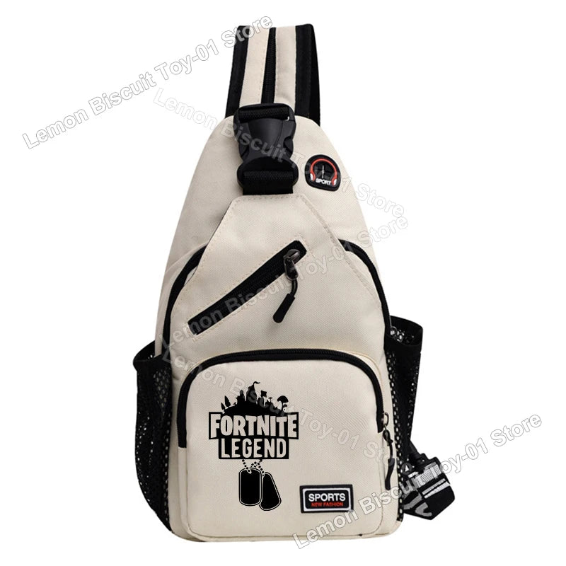Fortnites Series Chest Bag Hot Game Student Shoulder Bag Multifunctional Fashion Women Man Small Backpack Funny Birthday Gifts
