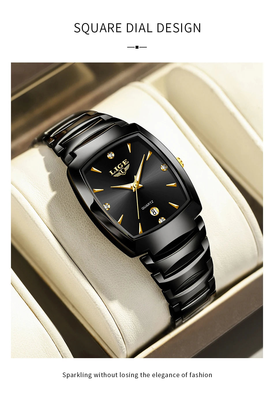LIGE NEW Women Watches Business Luxury Ladies Fashion Quartz Watch Simple Stainless Steel Clock Watch for Women Relogio Feminino
