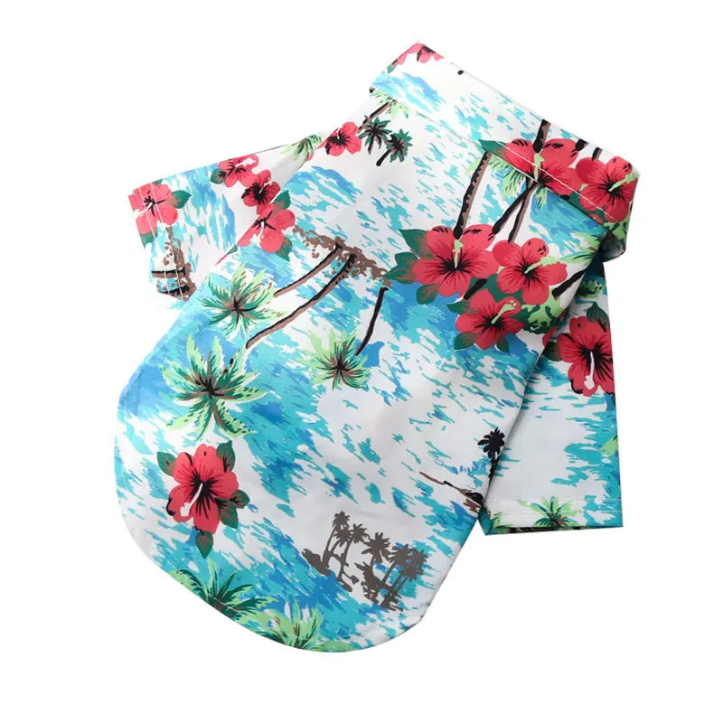 Pet Beach Pineapple Shirts Hawaiian Style Dog Cat Coat Vest Spring Summer Thin Breathable Puppy T-Shirt Clothes Fashion Costumes
