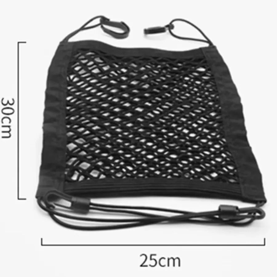 Pet Car Barrier - Dog Barrier with Automatic Mesh, Storage Bag, Back Seat Guard, Safety Protector Mesh Net for Pets