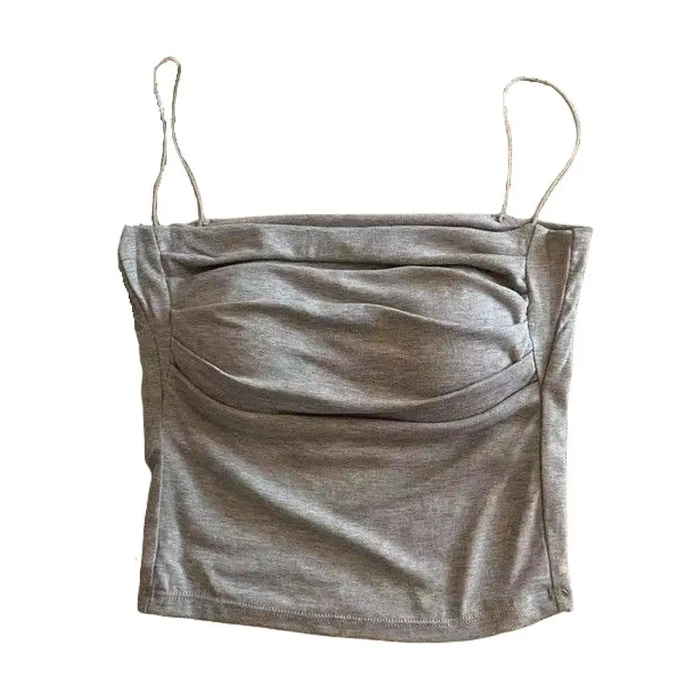 Women Casual Vest Beauty Back Camisole With Thin Straps Sexy Sleeveless Tank Tops Summer Female Bra Lingerie Tees Streetwear