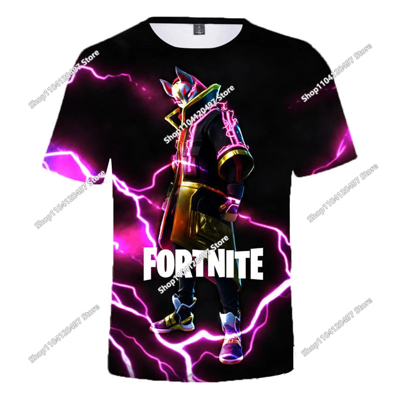 Christmas Fortnite T-shirt Tees X Lord T Shirt Triggerfish Battle Royale Game Kids Men Women Harajuku Teen Clothes