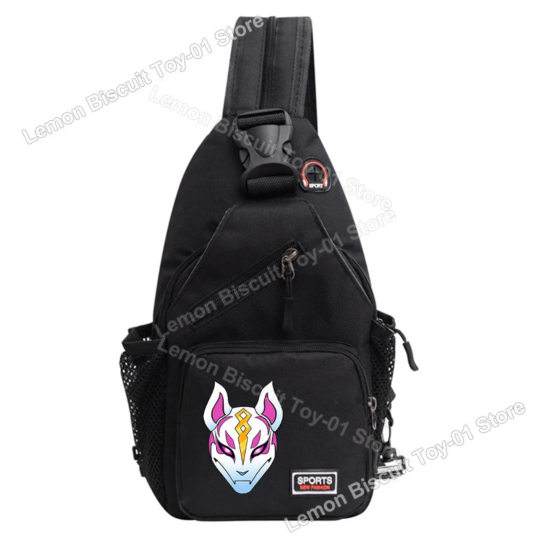 Fortnites Series Chest Bag Hot Game Student Shoulder Bag Multifunctional Fashion Women Man Small Backpack Funny Birthday Gifts