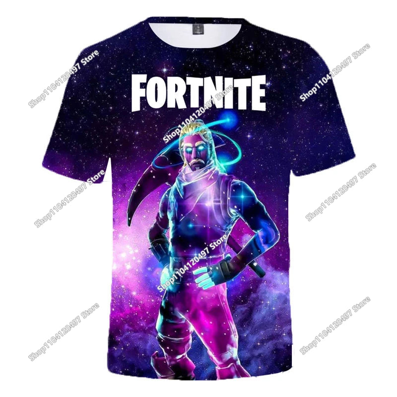 Christmas Fortnite T-shirt Tees X Lord T Shirt Triggerfish Battle Royale Game Kids Men Women Harajuku Teen Clothes