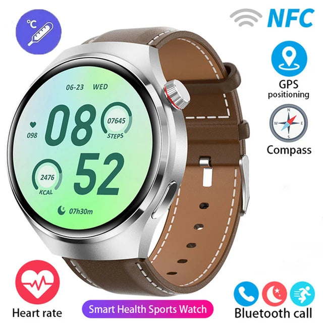 New GPS Smart Watch Men For Huawei Watch 4 Pro 360*360 HD Screen Heart rate Bluetooth Call IP68Waterproof Sports Smartwatch 2025