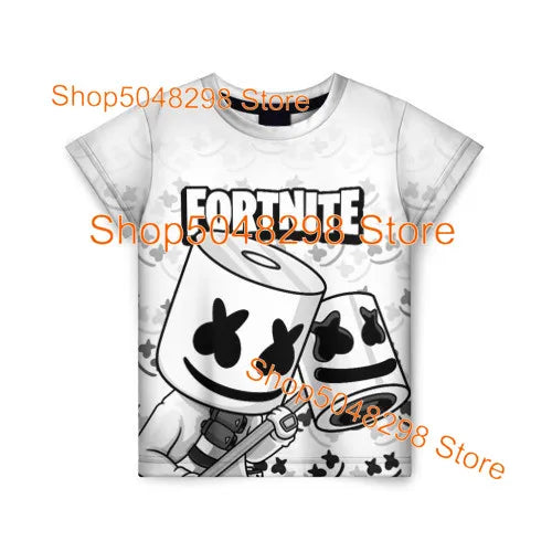 Peely Fortnited 8 To 19 Years Kids T Shirt Battle Royale Cartoon Tops Teen Clothes Men Women Hero 3D Printed T-shirt Boys Girls