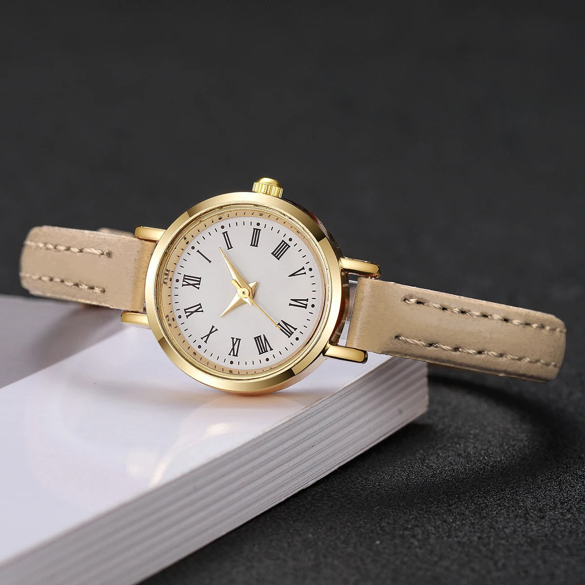 Women Watches Fashion Small Roma Dial Ladies Leather Band Quartz Watch Reloj Mujer Girls Clock Gift