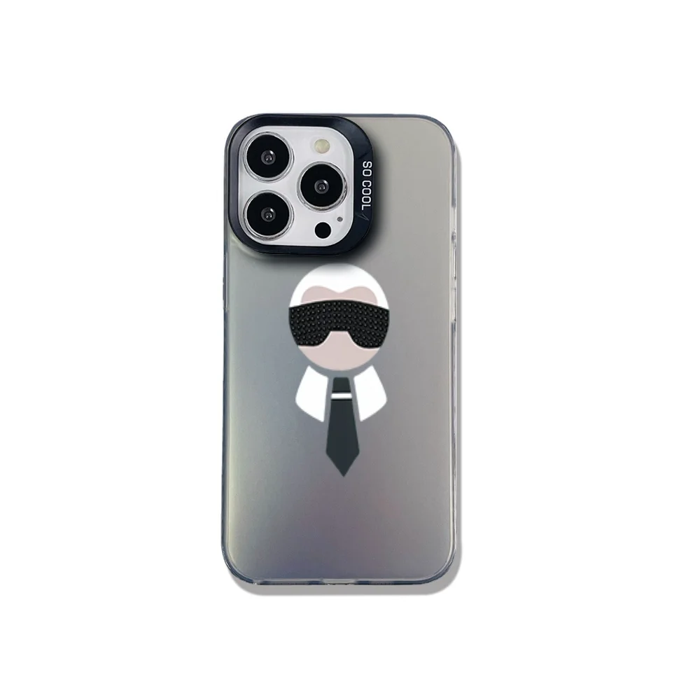 Phone Case for iPhone 12 11 13 14 15 16 Max Pro Plus IMD Plating Cover Famous Designer Head Portrait