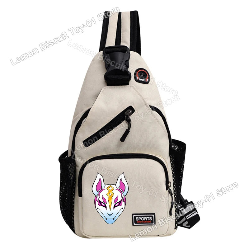 Fortnites Series Chest Bag Hot Game Student Shoulder Bag Multifunctional Fashion Women Man Small Backpack Funny Birthday Gifts