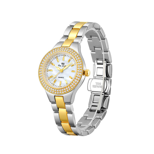 Luxury Elegant Quartz Watches Women High Quality Diamond Dial Ladies Watch Fashion Stainless Steel Bracelet Women's Wristwatch