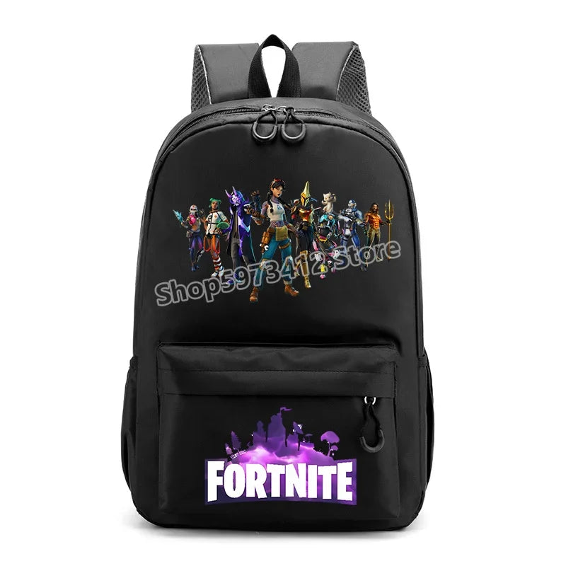 Fortnites Backpack Cartoon Anime Boys Girls Knapsack Teenager Printed School Bag Student Book Bag Rucksack Cute Birthday Gifts