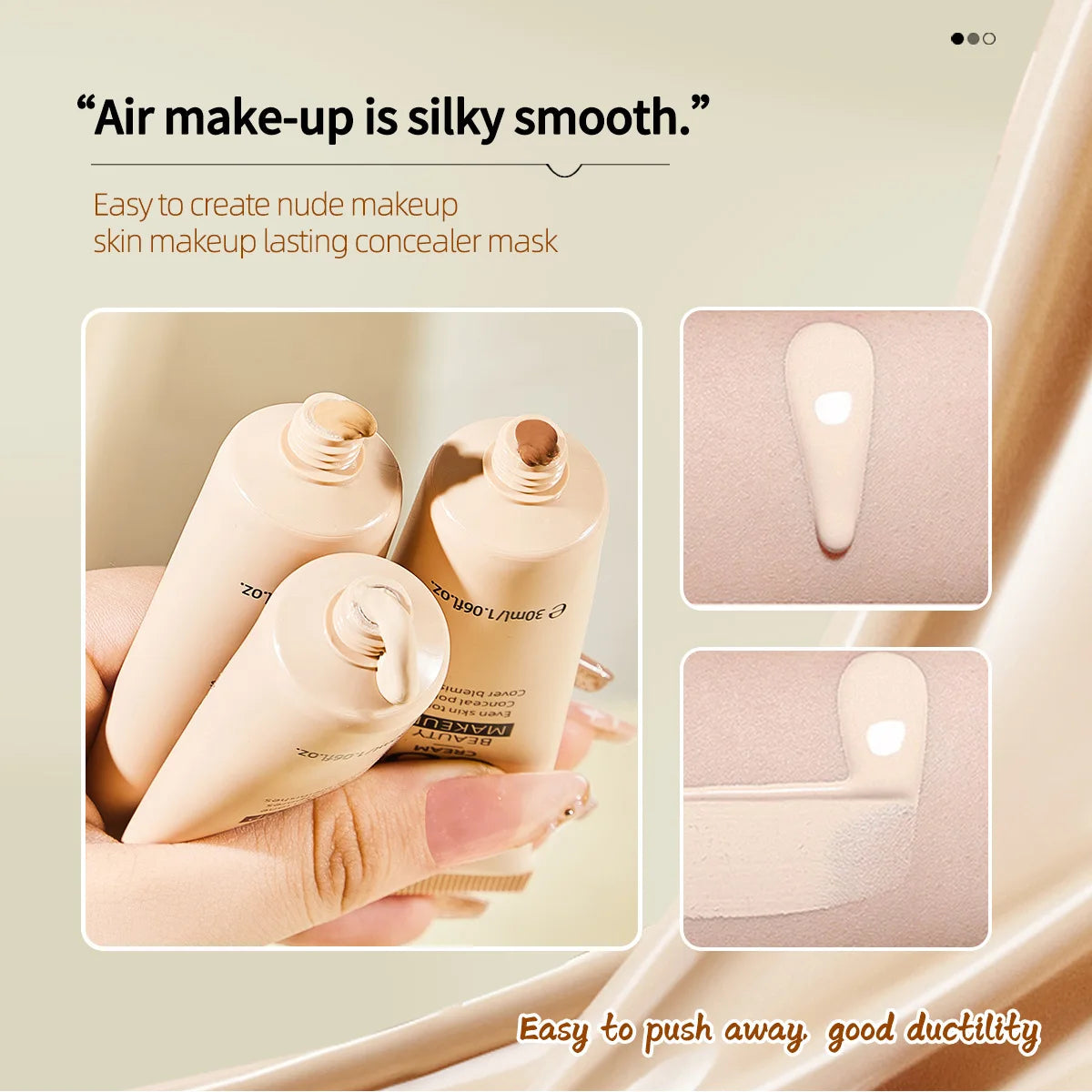 30ml Beauty BB Cream Foundation,Liquid Concealer,Long-Lasting Moisturizing Waterproof,Not Easy to Remove Makeup,Full Coverage