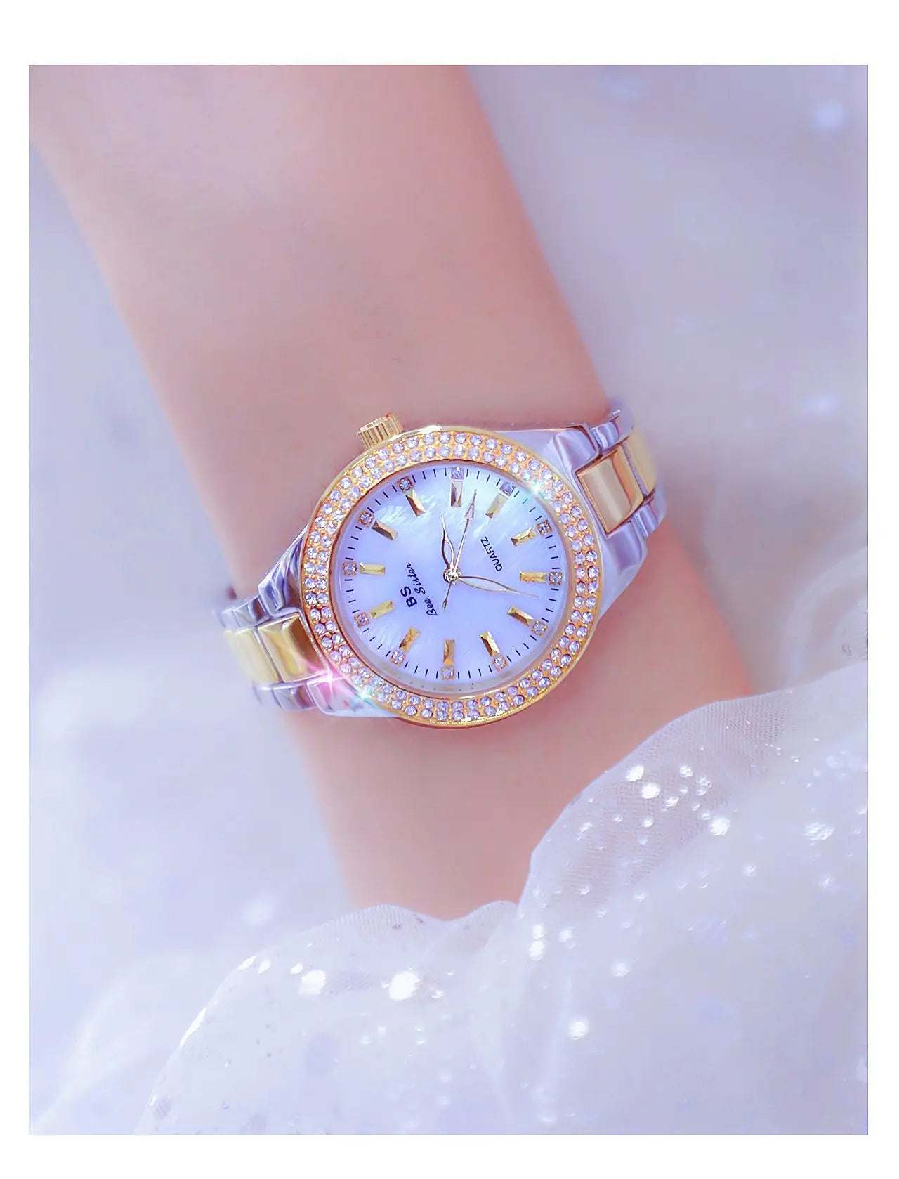 Women Wrist Watches For Ladies Dress Gold Watch Crystal Diamond Women Watches Stainless Steel Silver Clock Montre Femme