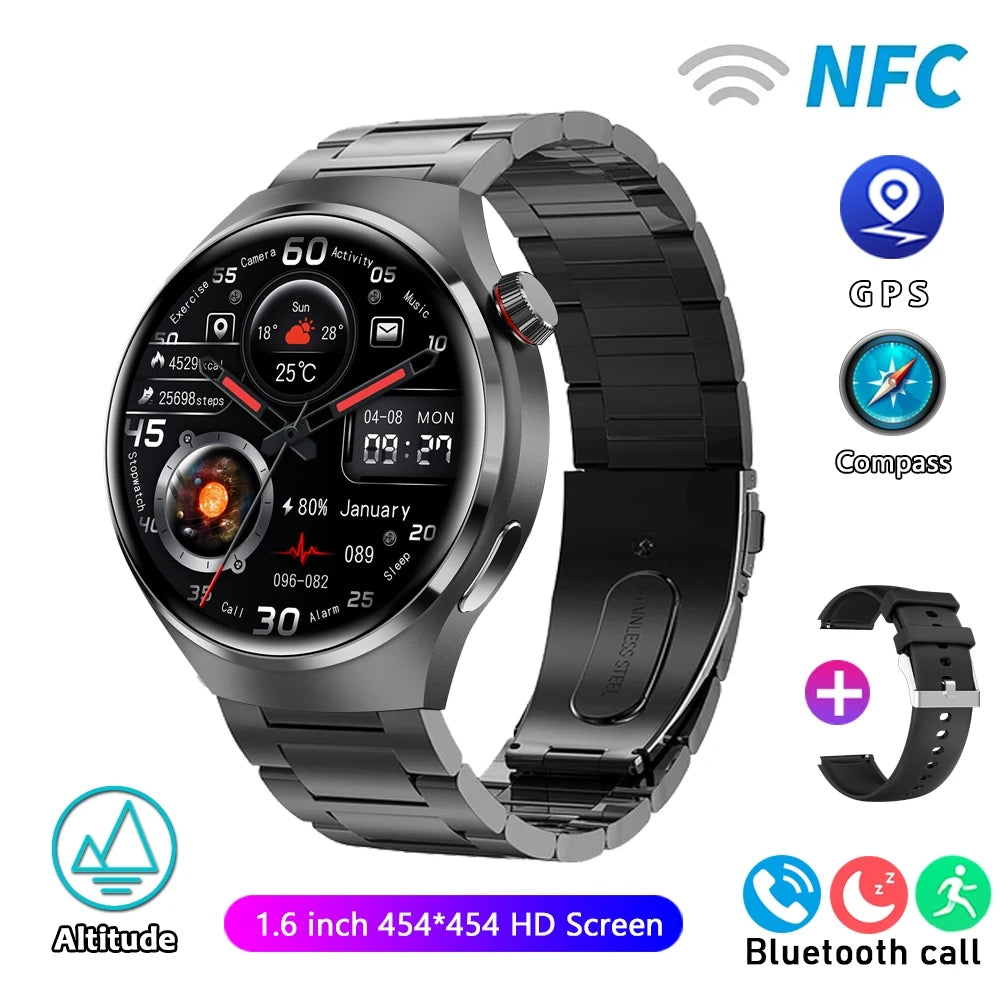 2025 NEW Health Watch GT4 Pro GPS Smartwatch Multi-Sport Mode Heart Rate Moitor Bluetooth Call IP68 Waterproof Men's Smart watch