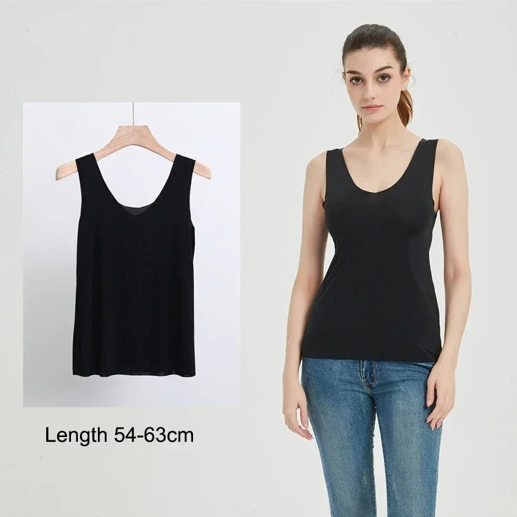 M-5XL Plus Size Full Slips Dresses For Women Summer Thin Seamless Ice Silk Petticoat Underskirt Sleeveless Underwear Dress Slips