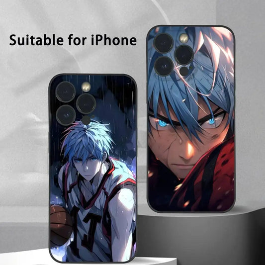 Anime K-Kuroko no Basuke Phone Case For iPhone 16 15 14 13 Pro Max Plus Mini Frosted Soft Shell Funda
