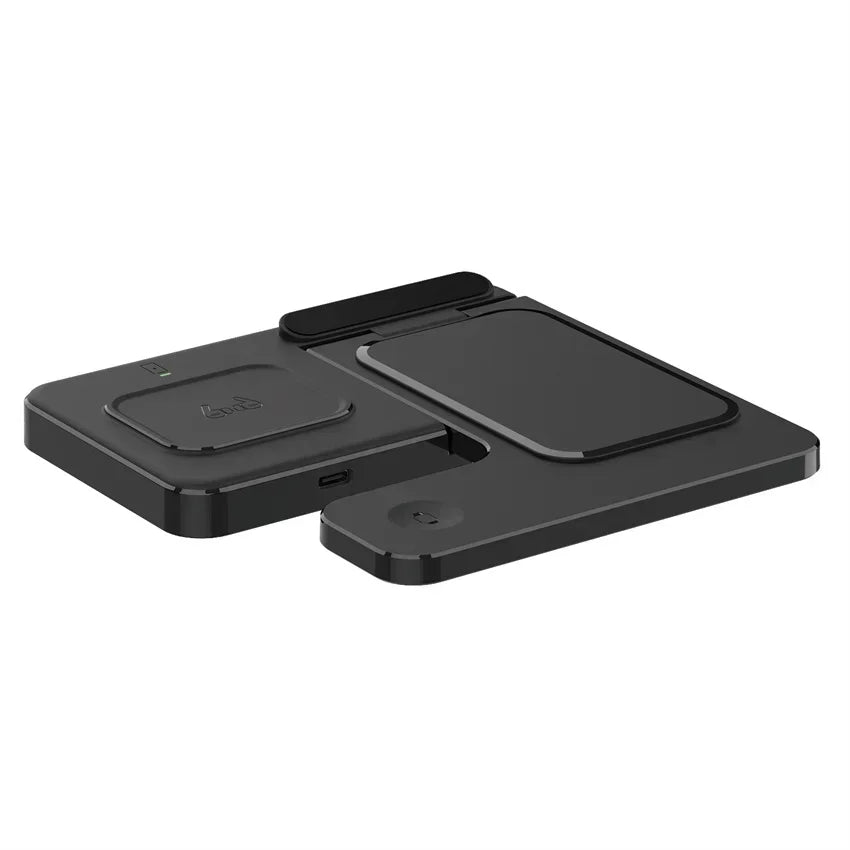 3 in 1 Wireless Charger Stand  For iPhone 16 15 14 13 12 11 X  iWatch 8 7 6  Airpods Pro 30W Foldable Fast Charging Dock Station