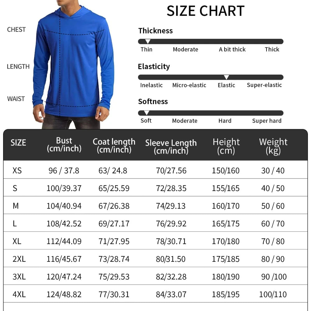 Fishing Shirt Hooded Outdoor Uv Protection Large Size Man Camouflage Printing Moisture Wicking Jersey Fishing Apparel Tops