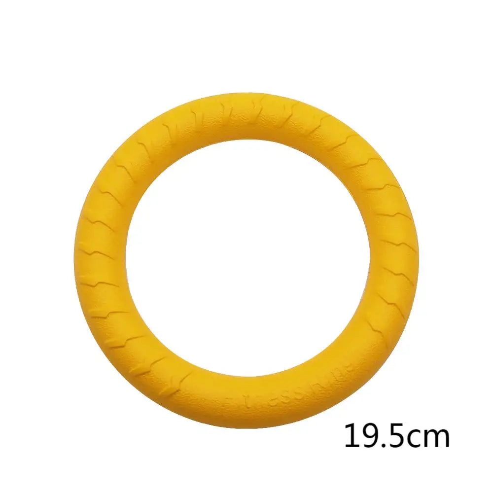 Dog Ring Frisbeed Toys Pet Flying Disk Training Ring Puller Anti-Bite Floating Interactive Supplies Dog Aggressive Chewing Toys
