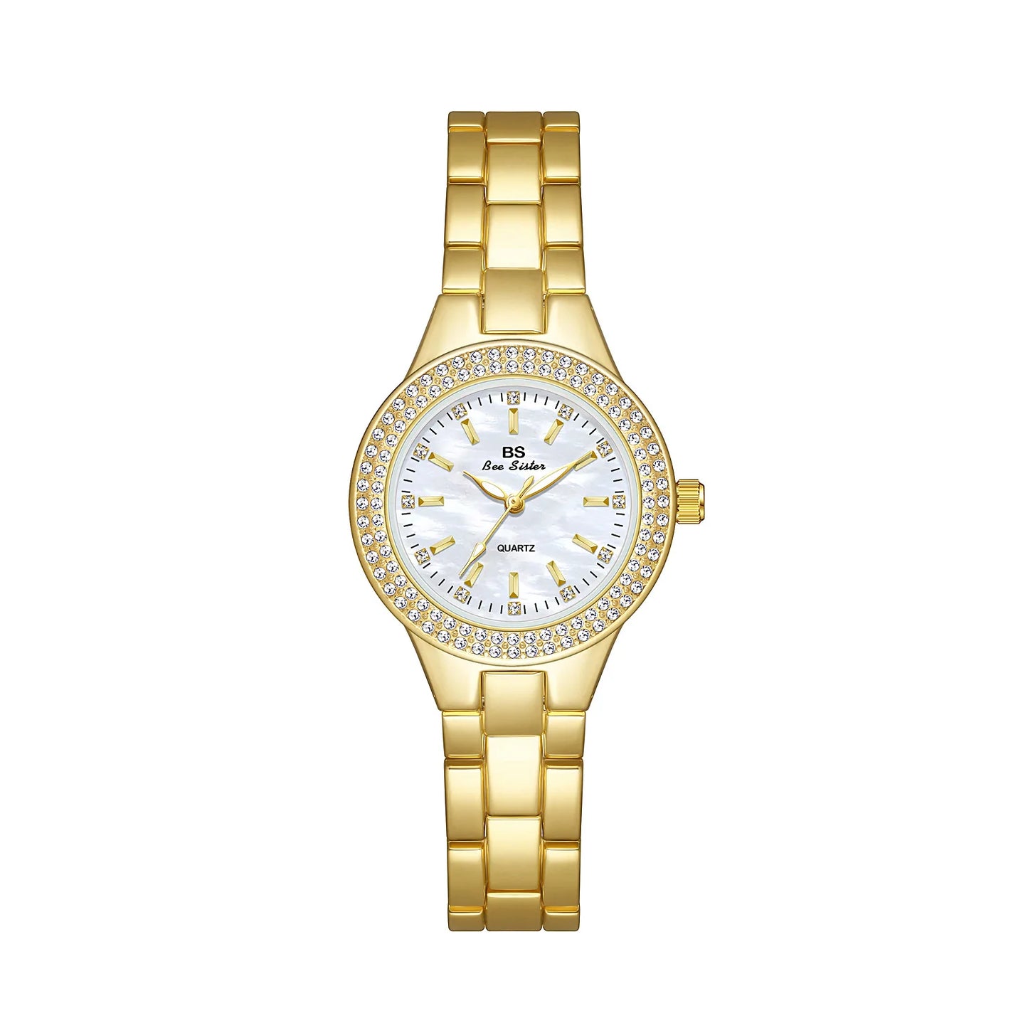 UTHAI Women Watch Classic Light Luxury Brand Temperament Waterproof Gold Metal Bracelet Ladies Fashion Quartz Wristwatches Gift