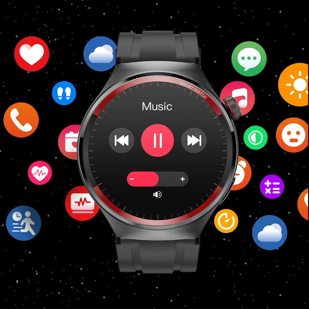 2024 AMOLED 1.43-inch Large Screen Dual-Mode Bluetooth Calling Smart Watch Sports  Health Monitoring Voice Assistant Smartwatch
