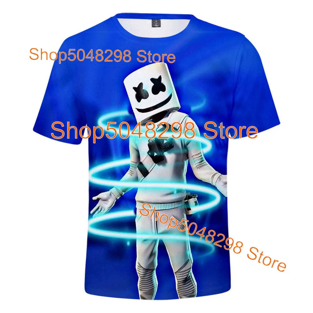 Bushranger Fortnite T Shirt for Kids 3D Print Banana Peely T-shirt Men Women's Tee Battle Royale Game Summer Tops Birthday Gifts