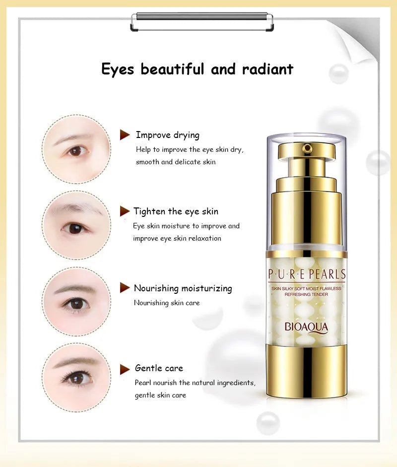 BIOAQUA Pure Pearl Face Skin Care Sets Facial Cream Eye Cream Firming Anti Dark Circles Moisturizing Brightening skincare Set