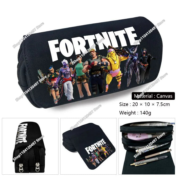 Shooting Game Pencilcase FORTNITED Boy Large Capacity Waterproof Pencil Pouch Office Stationary Gift Toy