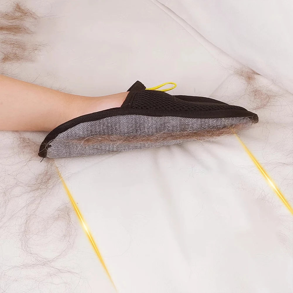 2PCS Pet Hair Remover Mitt Hair Remover Brush Pet Hair Remover Gloves for Dog Cat Rabbit with Long/Short/Curly Hair