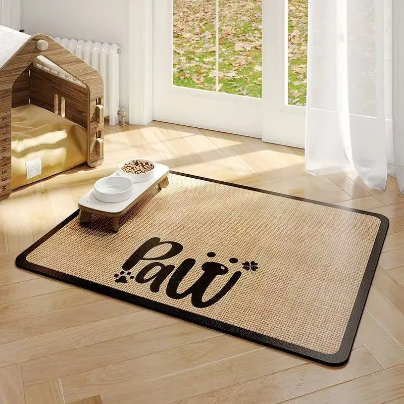VIKAMA diatom mud pet dining area cat and dog placemat, water-absorbing, anti-slip feeding, splash-proof pad, pet supplies