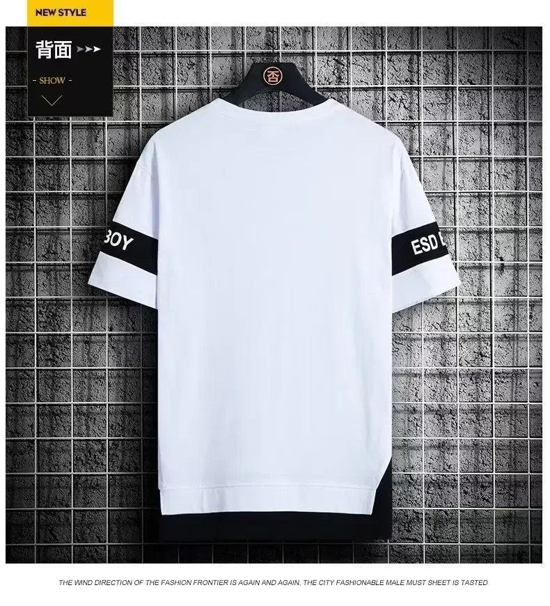 T Shirt Brand Men Clothing T-Shirts Fashion Short Sleeve Tshirt Streetwear Summer Round Neck Tees Man Sport Sportwear Vintage
