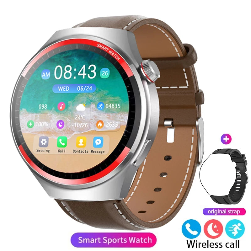 2024 AMOLED 1.43-inch Large Screen Dual-Mode Bluetooth Calling Smart Watch Sports  Health Monitoring Voice Assistant Smartwatch