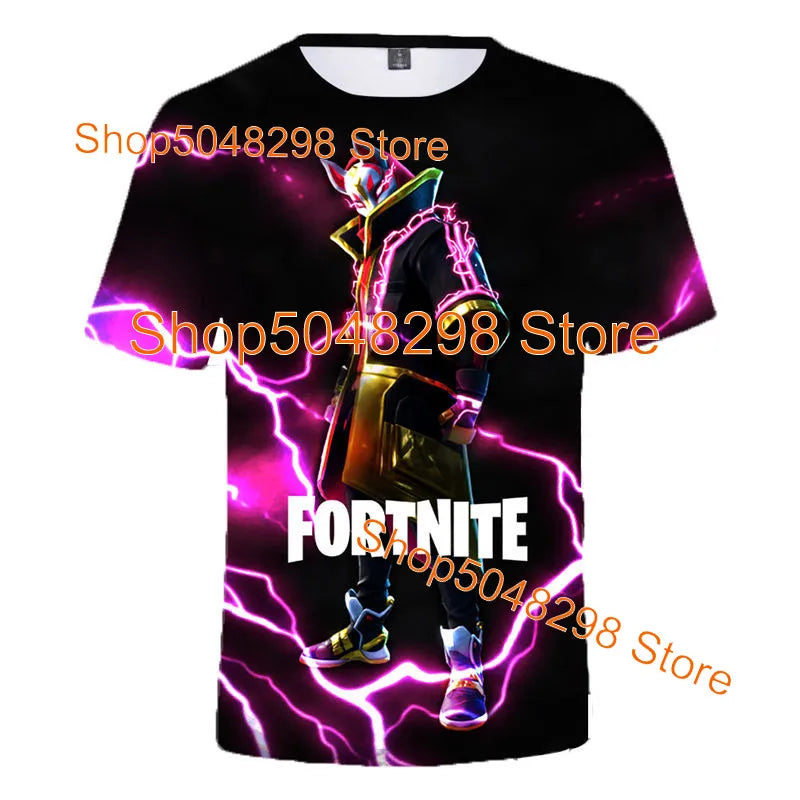 Bushranger Fortnite T Shirt for Kids 3D Print Banana Peely T-shirt Men Women's Tee Battle Royale Game Summer Tops Birthday Gifts