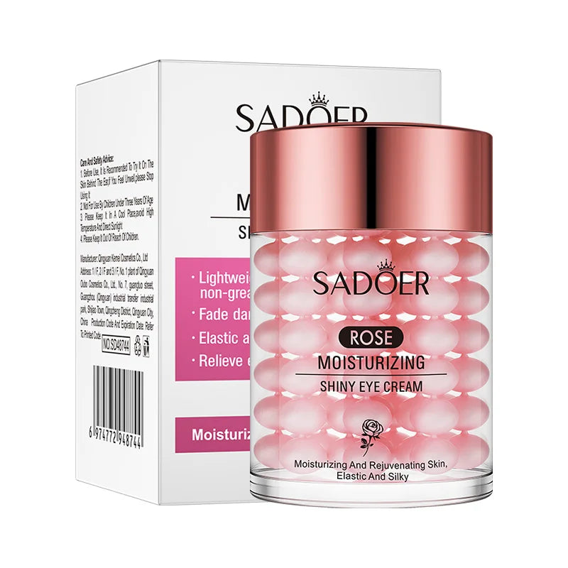 SADOER Hyaluronic Acid 24K Golden Sakura Eye Cream Anti Dark Circles Anti Wrinkles Moisturizing Anti-aging Creams Eyes Skin Care