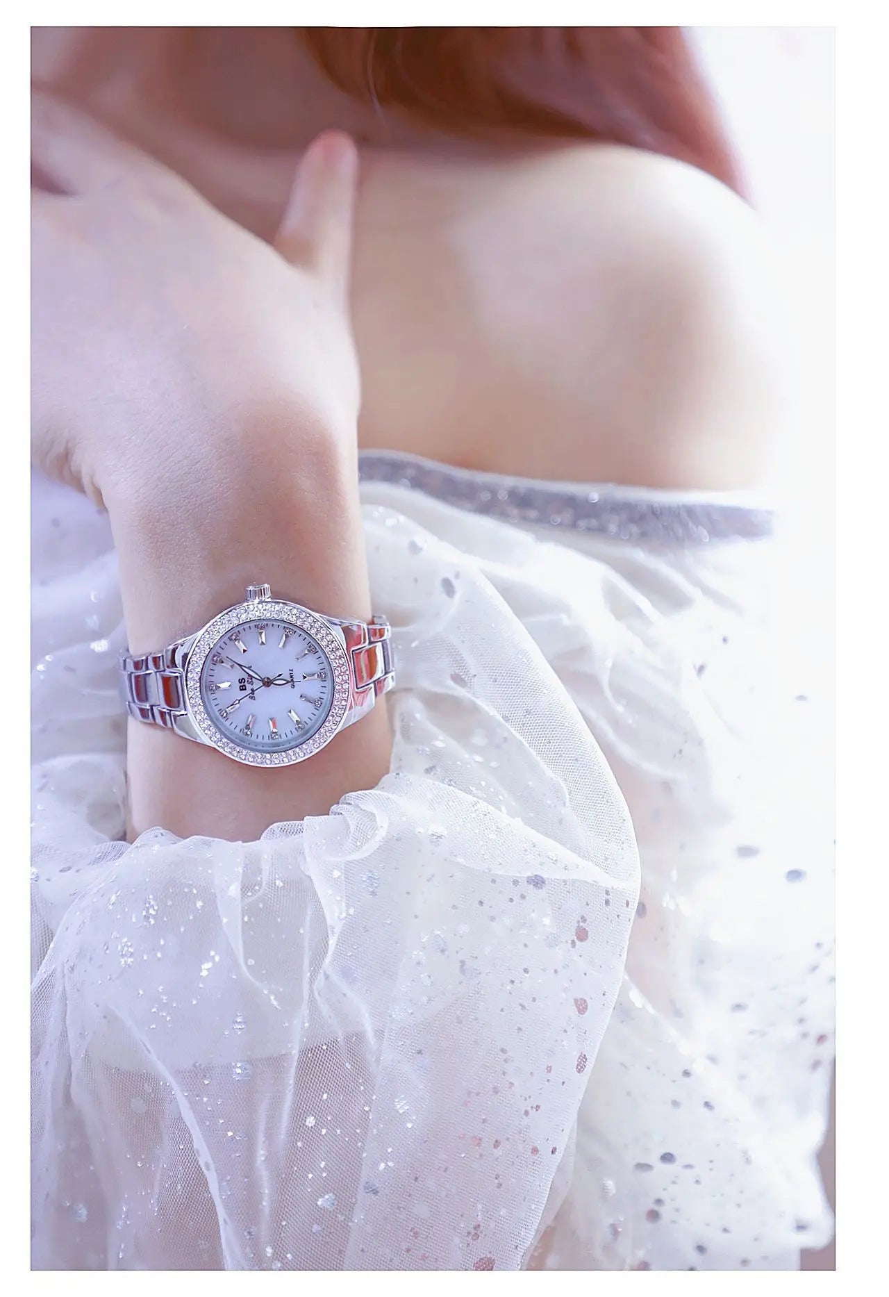 Women Wrist Watches For Ladies Dress Gold Watch Crystal Diamond Women Watches Stainless Steel Silver Clock Montre Femme