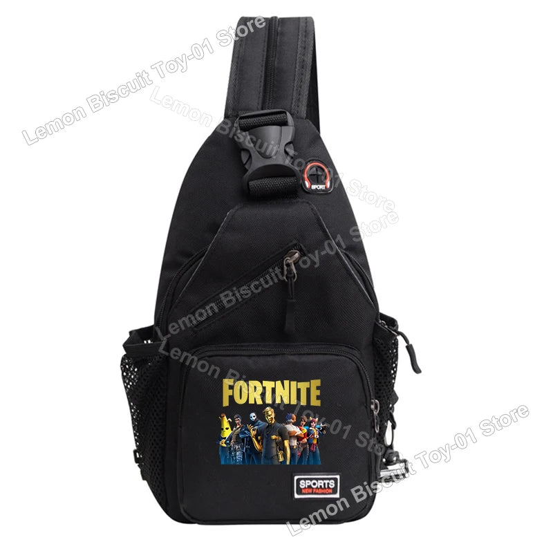 Fortnites Series Chest Bag Hot Game Student Shoulder Bag Multifunctional Fashion Women Man Small Backpack Funny Birthday Gifts