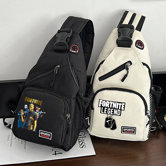 Fortnites Series Chest Bag Hot Game Student Shoulder Bag Multifunctional Fashion Women Man Small Backpack Funny Birthday Gifts