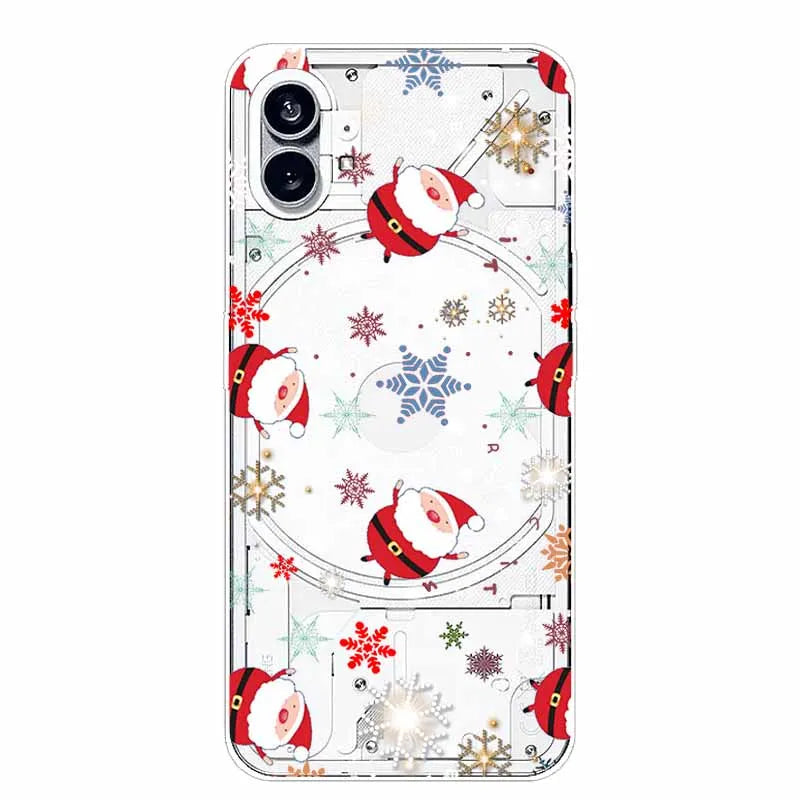 For Nothing Phone 1 2 Case Silicone Soft Cute Transparent Coque for Nothing Phone (2) TWO One Protective Funda Clear TPU Covers