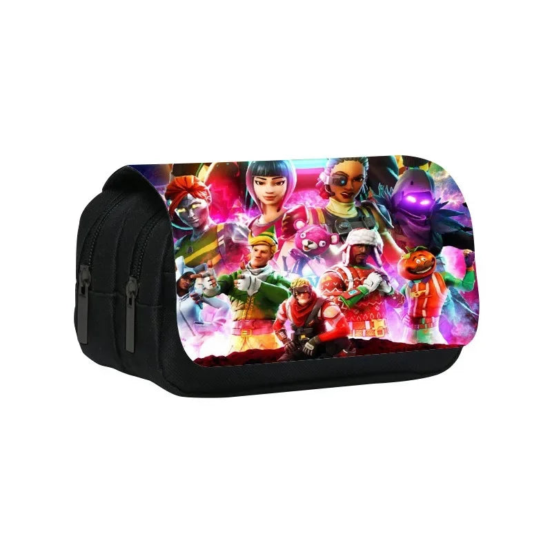 Fortnites Pencil Case Student Products Fortress Night Pen Case Bag Large Capacity Pencil Box Pouch Stationery Supplie Kids Gifts