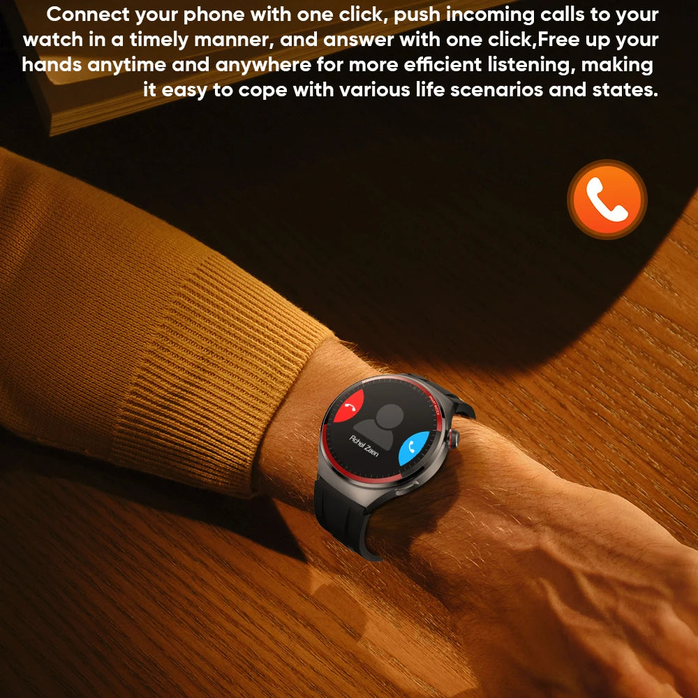 2024 AMOLED 1.43-inch Large Screen Dual-Mode Bluetooth Calling Smart Watch Sports  Health Monitoring Voice Assistant Smartwatch